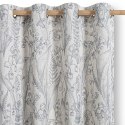 RESTILO zasłona SELVETIA kolor szary przelotki srebrne materiał len, mikrofibra 135x250 - CURT/RES/LINEN/SELVETIA/EYELETS/GREY/1