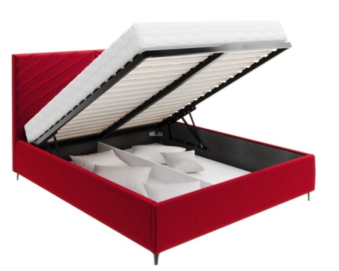 Łóżko tapicerowane ELEGANTE PARIS stelaż metalowy 160x200 różne kolory