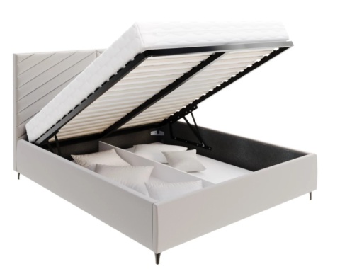 Łóżko tapicerowane ELEGANTE PARIS stelaż metalowy 160x200 różne kolory