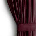 Zasłona VELVET kolor czerwony  przelotki srebrne velvet 140x270 ameliahome - CURT/AH/VELVET/EYELETS/WINE/140X270/1