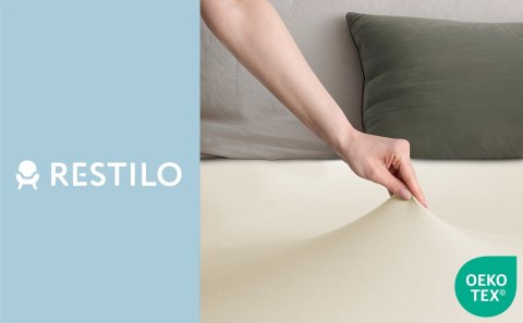 Prześcieradło AMBER kolor beżowy styl klasyczny materiał jersey 180-200x200 DecoKing - FITTED/AMBER/BEI/180-200x200+30