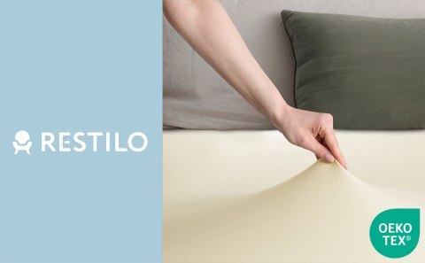 Prześcieradło AMBER kolor kremowy styl klasyczny jersey 180-200x200x30