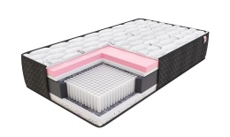 Materac micropocketowy H4 TASSO 160x200x24 TENCEL BORDER