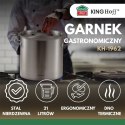GARNEK GASTRONOMICZNY Z POKRYWĄ STALOWĄ 21L KINGHOFF KH-1962