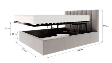 Łóżko JUSTIN stelaż  metalowy 120x200 SZTRUKS Różne kolory