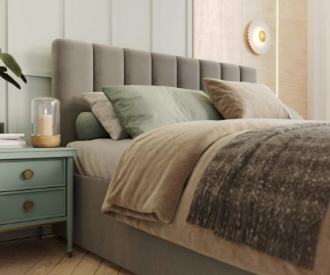 Łóżko JUSTIN stelaż  metalowy 140x200 SZTRUKS Różne kolory