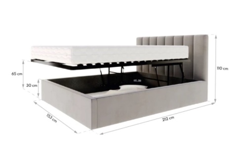 Łóżko JUSTIN stelaż  metalowy 140x200 SZTRUKS Różne kolory