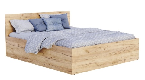 Łóżko SKANDYNAWSKIE z pojemnikiem i stelażem podnoszonym 120x200 PŁYTA Dąb craft