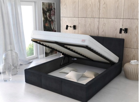 Łóżko FRESIA TRINITY (RÓŻNE KOLORY) 160x200 metalowy stelaż + Lux Materac