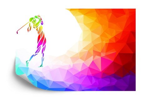 Fototapeta Abstrakcyjna Golfistka Flizelina 208x146 FT-3803-VEXL
