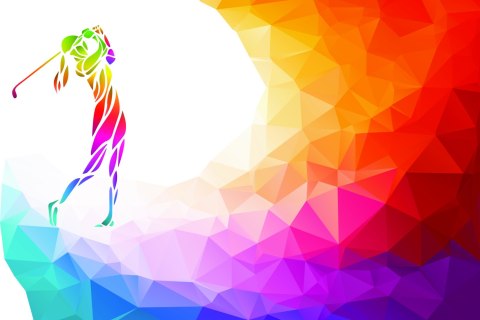 Fototapeta Abstrakcyjna Golfistka Flizelina 208x146 FT-3803-VEXL