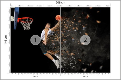 Fototapeta Koszykarz W Akcji Flizelina 208x146 FT-3158-VEXL