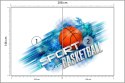 Fototapeta Koszykówka W Nowoczesnym Stylu Flizelina 208x146 FT-3128-VEXL
