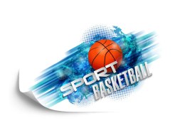 Fototapeta Koszykówka W Nowoczesnym Stylu Vinyl Gładki 152.5x104 FT-3128-VGL