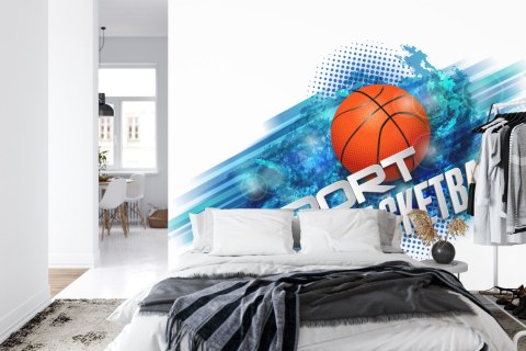 Fototapeta Koszykówka W Nowoczesnym Stylu Vinyl Gładki 152.5x104 FT-3128-VGL