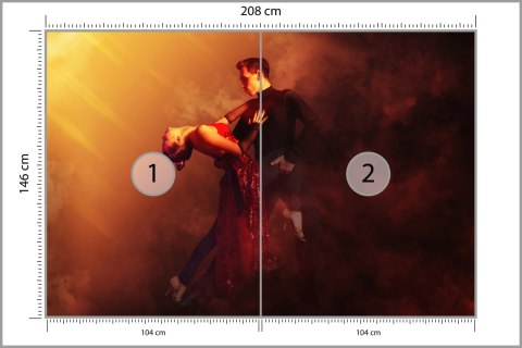 Fototapeta Para Tańcząca Tango Flizelina 208x146 FT-3828-VEXL