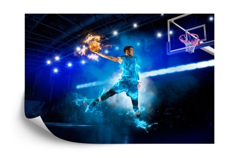 Fototapeta Płonący Koszykarz Flizelina 208x146 FT-3153-VEXL