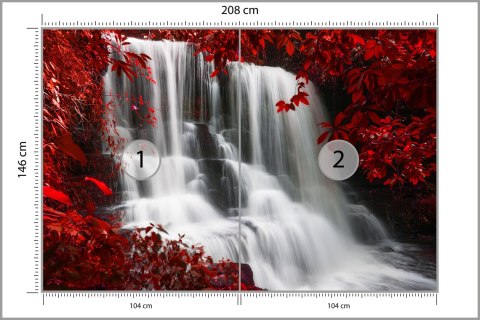 Fototapeta Jesienny Wodospad Flizelina 208x146 FT-556-VEXL