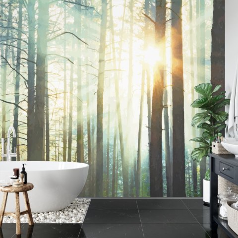 Fototapeta Las We Mgle Flizelina 208x146 FT-3492-VEXL