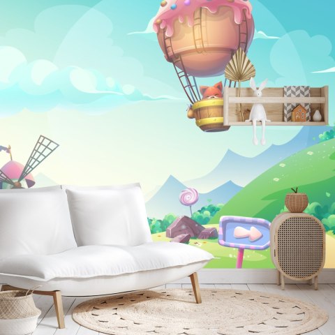 Fototapeta Bajkowa Kraina Ze Słodyczy Vinyl Gładki 152.5x104 FT-2744-VGL