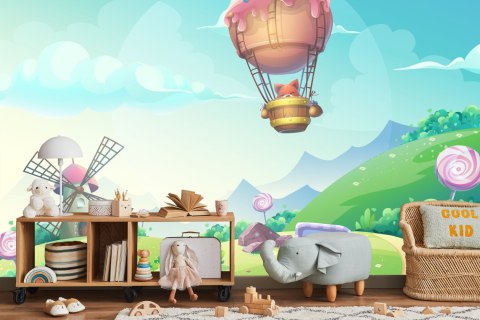 Fototapeta Bajkowa Kraina Ze Słodyczy Vinyl Gładki 152.5x104 FT-2744-VGL