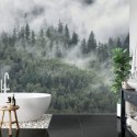 Fototapeta Las W Porannej Mgle Flizelina 208x146 FT-4079-VEXL
