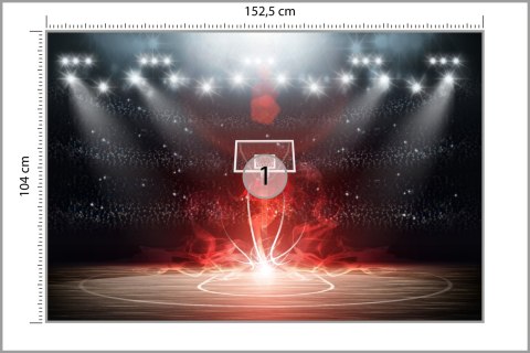 Fototapeta Futurystyczne Boisko Koszykówki Vinyl Gładki 152.5x104 FT-3121-VGL