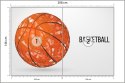 Fototapeta Geometryczna Piłka Koszykowa Flizelina 208x146 FT-3129-VEXL