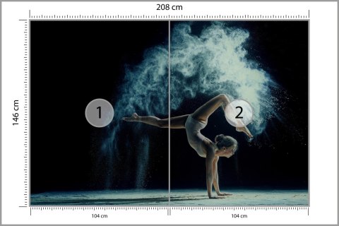 Fototapeta Gimnastyczka Podczas Występu Flizelina 208x146 FT-3819-VEXL