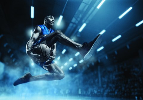 Fototapeta Koszykarz W Locie Vinyl Gładki 152.5x104 FT-3126-VGL