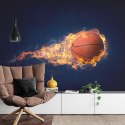 Fototapeta Płonąca Piłka Koszykowa Flizelina 208x146 FT-3117-VEXL