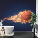 Fototapeta Płonąca Piłka Koszykowa Flizelina 208x146 FT-3117-VEXL