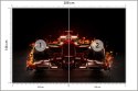 Fototapeta Płonący Bolid F1 Flizelina 208x146 FT-3789-VEXL