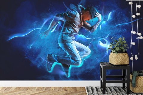 Fototapeta Tancerz Podczas Występu Z Efektami Specjalnymi Flizelina 208x146 FT-3830-VEXL