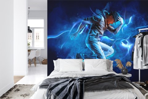 Fototapeta Tancerz Podczas Występu Z Efektami Specjalnymi Vinyl Gładki 152.5x104 FT-3830-VGL