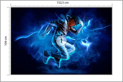 Fototapeta Tancerz Podczas Występu Z Efektami Specjalnymi Vinyl Gładki 152.5x104 FT-3830-VGL