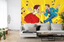 Fototapeta Taneczna Para W Stylu Pop-Art Vinyl Gładki 152.5x104 FT-3820-VGL