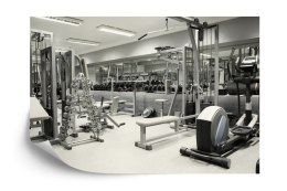 Fototapeta Wnętrze Siłowni Wraz Z Wyposażeniem Flizelina 208x146 FT-3951-VEXL