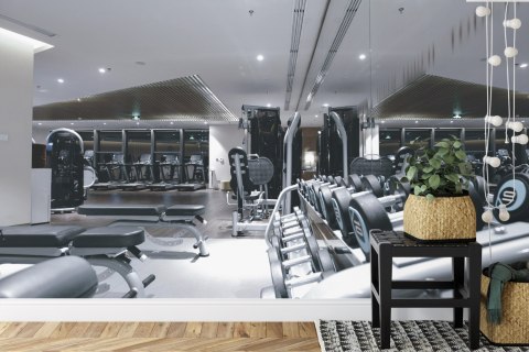 Fototapeta Wyposażenie Nowoczesnej Siłowni Vinyl Gładki 152.5x104 FT-3965-VGL