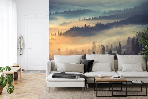 Fototapeta Las We Mgle Vinyl Gładki 152.5x104 FT-10-VGL