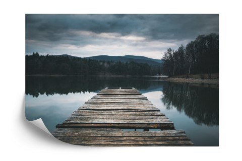 Fototapeta Drewniany Pomost Nad Jeziorem Vinyl Gładki 152.5x104 FT-3895-VGL