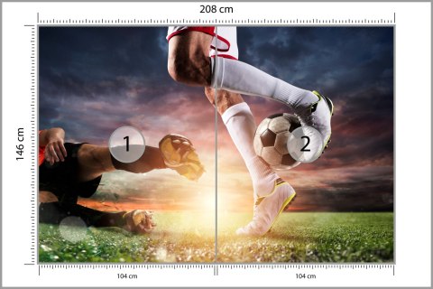 Fototapeta Piłkarze Podczas Meczu Flizelina 208x146 FT-1007-VEXL