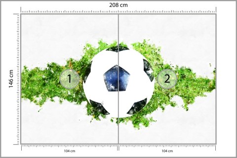 Fototapeta 3D Piłka Nożna, Sport Flizelina 208x146 FT-1787-VEXL