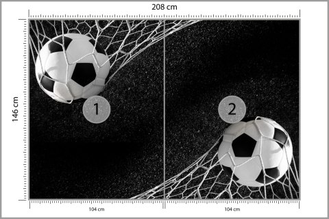 Fototapeta 3D Piłkarska, Sport Piłka Flizelina 208x146 FT-1247-VEXL