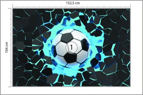 Fototapeta 3D Sport, Piłka Nożna Vinyl Gładki 152.5x104 FT-1751-VGL