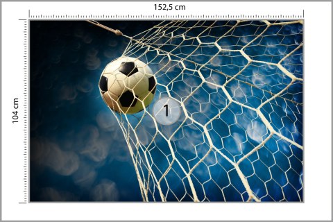 Fototapeta 3D Sport, Piłka Nożna Vinyl Gładki 152.5x104 FT-1772-VGL