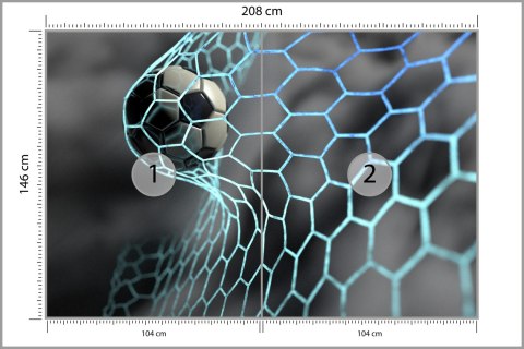 Fototapeta Dla Chłopca Piłka Nożna Flizelina 208x146 FT-1947-VEXL