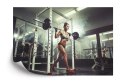 Fototapeta Kobieta Na Siłowni Podnosząca Sztangę Vinyl Gładki 152.5x104 FT-3938-VGL