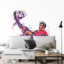 Fototapeta Kolorowy Piłkarz Jak Namalowany Vinyl Gładki 152.5x104 FT-1008-VGL