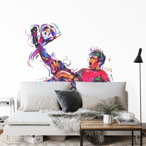 Fototapeta Kolorowy Piłkarz Jak Namalowany Vinyl Gładki 152.5x104 FT-1008-VGL